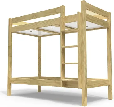 Produktbild von Etagenbett 2 Plätze 90x190 rechts Skala Holz ABC - Honig