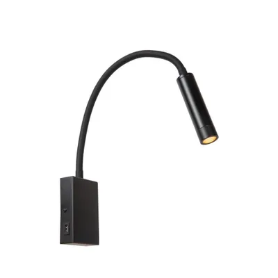 Obrázek produktu pro Nástěnná lampa na čtení černá ALEC 1xG9 3W Lucide