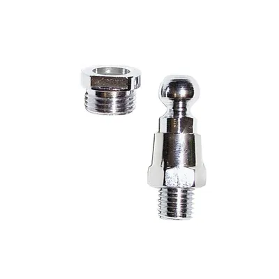Produktbild von - Kein Hersteller - Spiegeladapter m. Kugel, M 10 Linksgewinde, verchromt