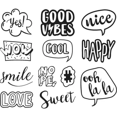 Produktbild von HEYDA 204888682 Stempel-Set Wortspiele 12 x 10 x 3 cm Holz