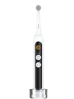 Obrázok produktu pre 4SWISS ST216 Elektrická sonická zubná kefka, biela – LCD displej, 12 režimov, hybridná technológia, rotačný režim, časovač, 30-dňová výdrž batérie, IPX7, čistenie zubov