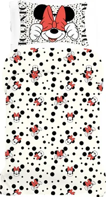 Produktbild von Minnie Mouse Guckloch-Einzelbettwäsche-Set