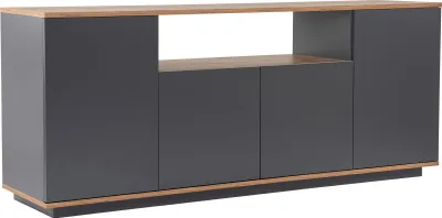 Produktbild von Skye Decor, Arista - Anthracite, Atlantic Pine, Konsole, Anthrazit, 100 % melaminbeschichtete Spanplatte, 180 x 44,5 x 75 cm