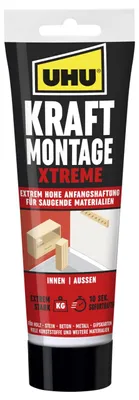 Produktbild von UHU Montagekleber KRAFT MONTAGE XTREME, Tube 175g