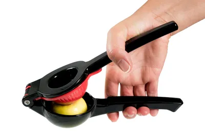 Produktbild von Zitronenpresse, Zitruspresse, Limettenpresse - SQUEEZY, (Black Edition) - Manuelle aus Aluminiumguss