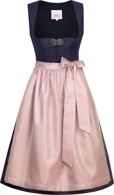 Produktbild von Dirndl Codi 65cm Länge nachtblau mauve 48