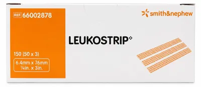 Produktbild von LEUKOSTRIP Wundnahtstreifen 6,4x76 mm Box