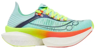 Produktbild von Saucony Endorphin Elite 2 Unisex Laufschuhe Splash/Fire Gr. 42