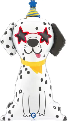 Produktbild von 34" Folienballon Shape Party Hund | 86 cm