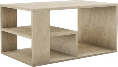 Obrázek produktu pro Dřevěný konferenční stolek „Eros“ – 80 x 40 x 50 cm – travertin