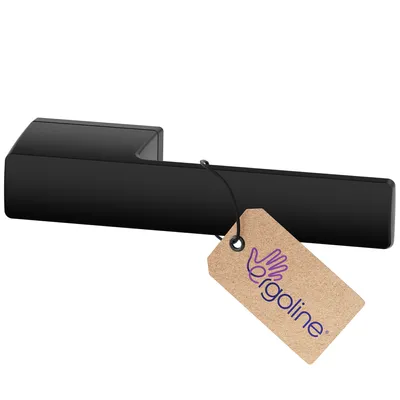 Produktbild von ERGO line MAGNUM Massives Design, Schwarz Türbeschlag ohne Schlossrosette, Rosettenlose Türgriffgarnituren, Schwarz Türklinke, Türdrücker