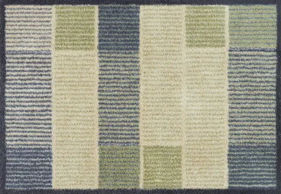 Produktbild von Kleen-Tex Fußmatte Waschbar - Weiche, Saugfähige & Langlebige Linien - 60 x 85cm, Recycelte Baumwolle, Rutschfest