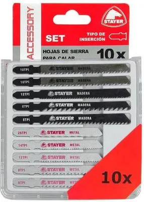 Immagine prodotto di Lama da taglio L20 - SET per legno, alluminio, metallo per S 90 PE/S 110 PE/S - 10 pezzi, STAYER
