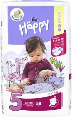Produktbild von Bella baby Happy Windeln Gr.5 Junior 12-25 kg BP 58 St