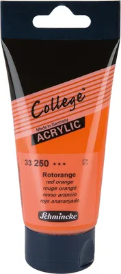 Produktbild von Schmincke 75ml College Acryl Rotorange Acryl 33 250 013 ***