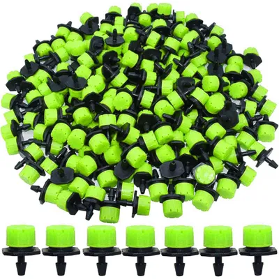 Productafbeelding van Instelbare druppelaars, 360°, micro-druppelsystemen voor tuinirrigatiesystemen. Verstopkingsbestendige sproeiers voor 4/7 mm slangen