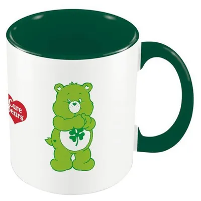 Produktbild von Care Bears - Kaffeebecher "Green Is My Lucky Colour", Zweifarbige Innenseite PM10546 (Einheitsgröße) (Grün/Weiß)