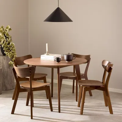 Produktbild von Esstisch Walnuss Rund - 105x105x76cm - Levi