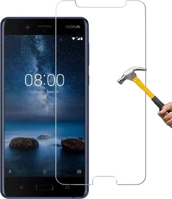 Produktbild von ino Schutzglas kompatibel mit Nokia 6 Panzer Panzerglas Displayschutzglas  Tempered Glass Glas  Schutz Schutz  9H Härte Displayglas