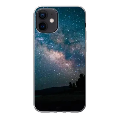 Produktbild von MuchoWow® Handyhülle Schutzhülle Hülle für iPhone 12 Sterne - Planeten - Galaxie - Jungen - Mädchen - Kinder Silikon Softcase Handy Hülle - Schutzhülle