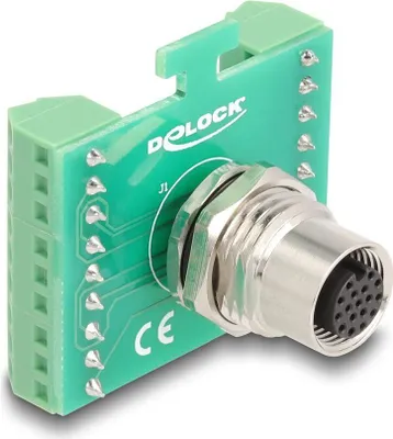 Immagine prodotto di DELOCK M12 Übergabemodul Adapter 17 Pin A-kodiert Buchse