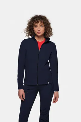 Zdjęcie produktu dla HAKRO, damska kurtka polarowa, model #246, rozmiar 6XL, kolor: granatowy