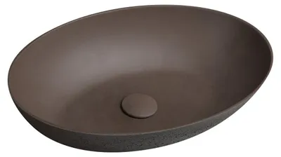 Immagine prodotto di Lavabo FORMIGO in cemento, 60x40cm, marrone scuro opaco