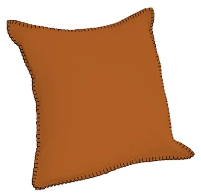Kissen 40 x 40 cm gelb, gewaschene Baumwolle, dekorativ, waschbar