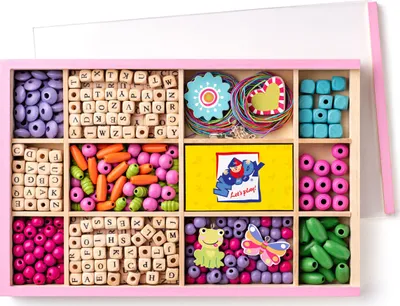 Obrázek produktu pro Korálky ABC v krabičce