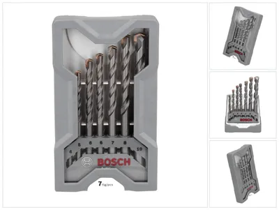 Produktbild von 7-tlg. CYL-3 Betonbohrer-Set, 4/5/6/6/7/8/10 mm