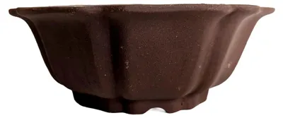 Image de Pot en céramique non émaillé pour bonsaï - Modèle 5, 18 cm