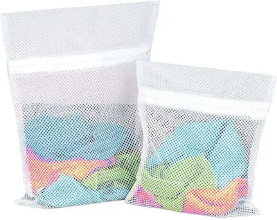 Zdjęcie produktu dla Worki na pranie zapinane na plastikowy zamek błyskawiczny do delikatnych tkanin
