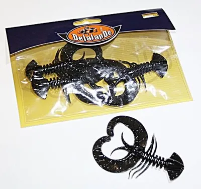 Produktbild von Delalande Crazy Craw 9cm smoke 4 Stück