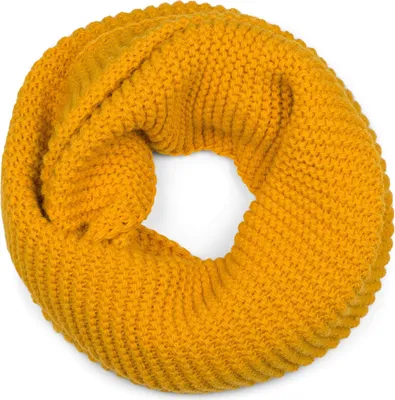Produktbild von styleBREAKER Damen Strick Loop Schal Einfarbig mit Linksstrick Muster, warmer Winter Strickschal, Schlauchschal 01018166