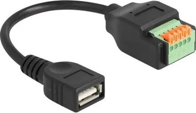 Immagine prodotto di DELOCK USB 2.0 Kabel Typ-A Bu > Terminalblock Adapter 15cm