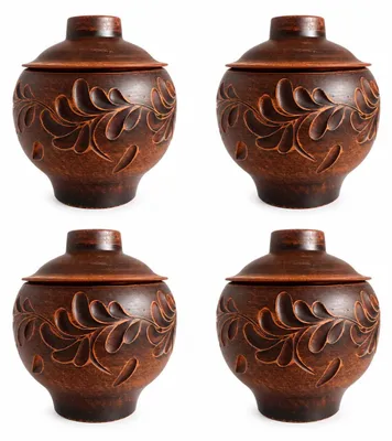 Produktbild von Keramiktopfset, 4 St Kochtopf Keramiktöpfe 0,6 L