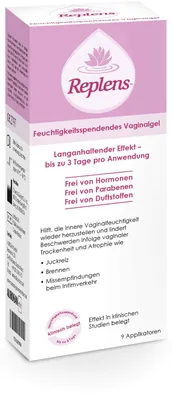 Obrázok produktu pre Replens sanol vaginálny gél predplnený aplikátor. 9 ks