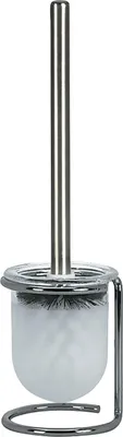 Produktbild von Spirella WC Bürste hochwertig "Level" mit hygienischem Behälter ØxH: 11 x 40cm Glas