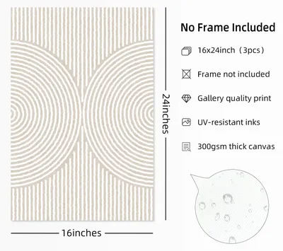 Obrázek produktu pro Abstraktní nástěnné dekorace na plátně s minimalistickým designem