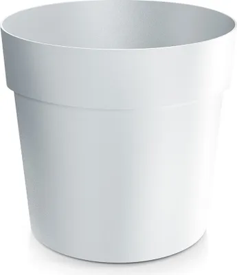 Produktbild von Blumentopf GROW, modern, weiß, 12,4 cm, witterungsbeständig für Innen & Außen