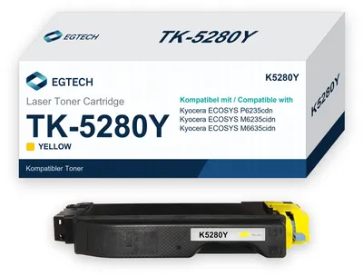 Produktbild von Toner kompatibel mit Kyocera TK-5280Y Gelb ECOSYS P6235cdn M6235cidn M6635cidn