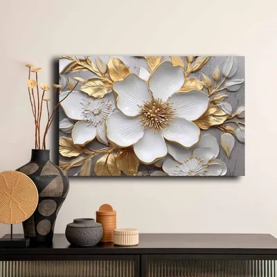 Image de Wallity, 4570GSC-004, Peinture décorative sur toile, Multicolore, 100 % TOILE, 45 x 70 cm