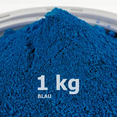 Produktbild von 1 kg Premium Oxidfarbe Blaues Farbpigment für Indoor & Outdoor Betonprojekte