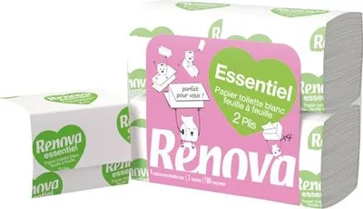 Image de Papier Wc 4 Paquets Blanc 2 Plis Renova - Renova