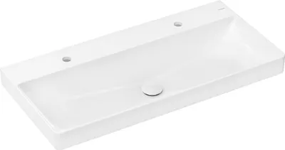 Produktbild von hansgrohe Xelu Q Waschtisch, mit Ablaufgarnitur, ohne Überlauf, 1000x480mm, Weiß, 61037450