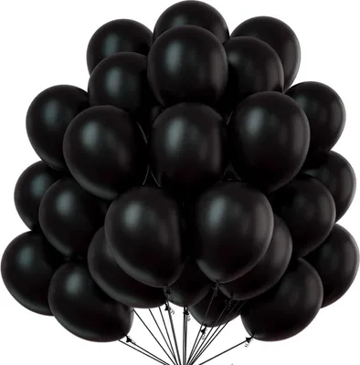 Zdjęcie produktu dla 50x balony balon powietrze, hel czarny dekoracja ślubna
