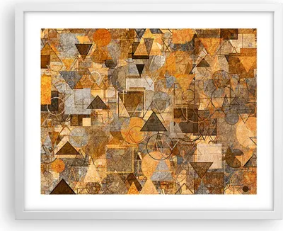Produktbild von Gerahmtes Poster - Weißer Rahmen - Abstraktion modern - 50x40 cm - Wand Bild - Wanddeko - Wandbilder - Kunstposter - Wandposter - Bilderrahmen - Bilder - Kunstdruck - Wandbild - P2WAA50x40-4021