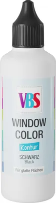 Produktbild von VBS Window Color Kontur, 80 ml Schwarz