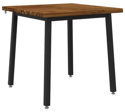 Obrázek produktu pro vidaXL 80 x 80 x 75 cm, masivní akátové dřevo, přírodní barva a černá