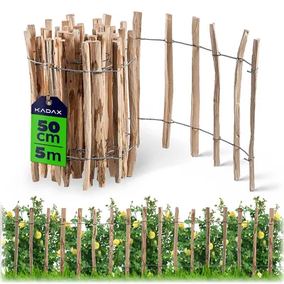 Zdjęcie produktu dla KADAX Płot Ogrodowy Leszczynowy Ogrodzenie 500x50 7-9cm